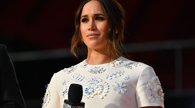 Meghan Markle speaks at global citizen