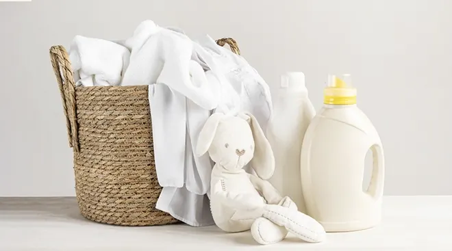 baby laundry basket and baby laundry detergent