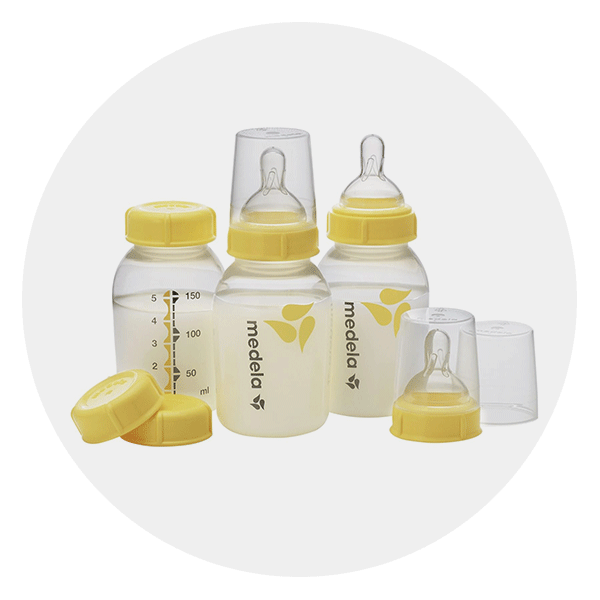  Medela Breast Milk Storage Bottle, 5 Ounce Breastfeeding  Bottle, Made Without BPA, Safe for Dishwashers and Microwaves : Baby  Bottles : Baby