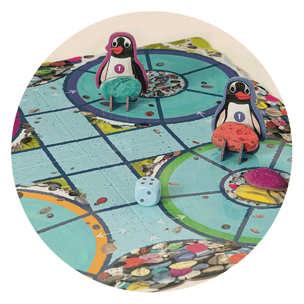 eeBoo Penguins Rock! Nest Building Board Game
