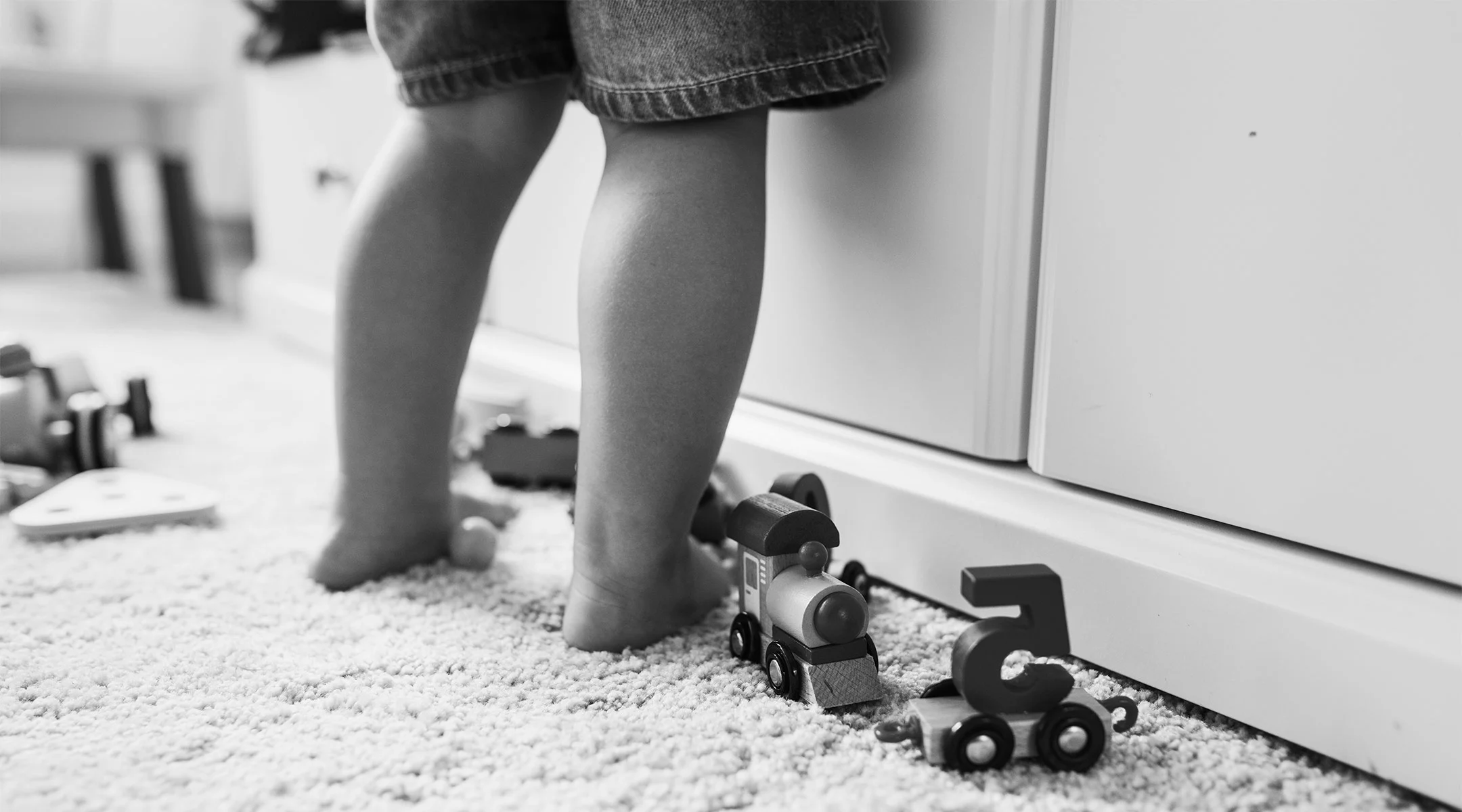 image of toddler's legs in preschool