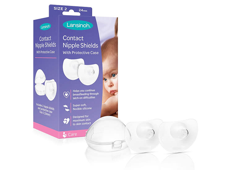 Nipple Shields for Nursing Newborn,Double Layer Breast Shield,for Latch  Difficulties or Flat or Inverted Nipples 