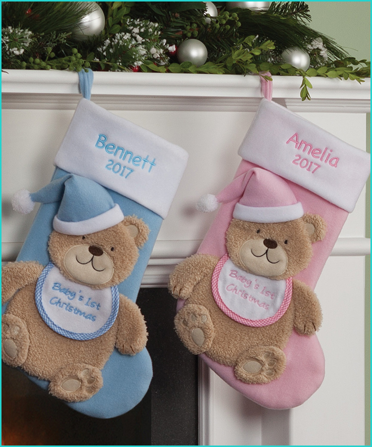 baby's first christmas stocking 2019