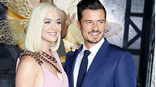 celebrity couple Katy Perry and Orlando Bloom