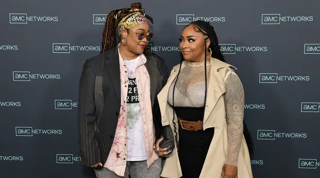 Da Brat and Jesseca “Judy” Dupart attend AMC Networks Summit 2022 at 74Wythe on September 28, 2022 in New York City