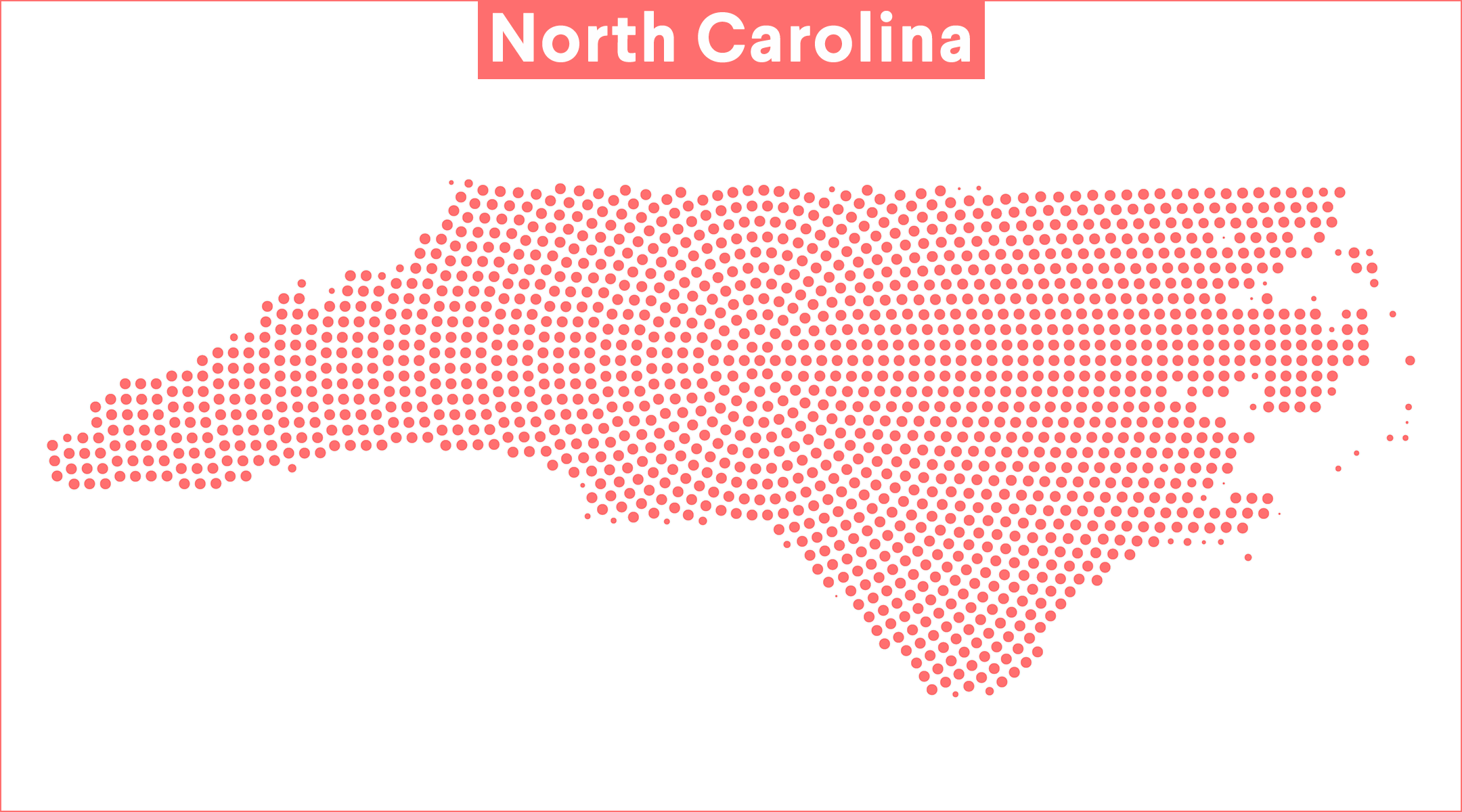 map of north carolina representing the worst chicken pox outbreak,