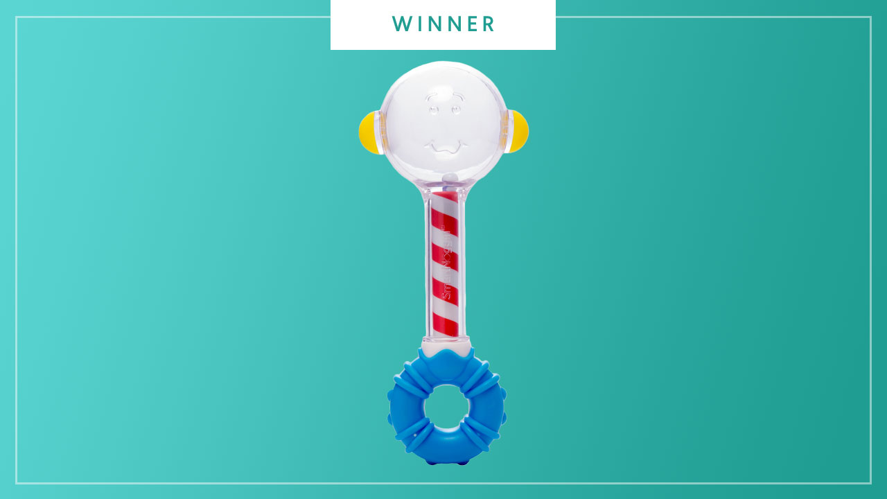 The NogginSeek Peek and Seek Rattle wins the 2017 Best of Baby award from The Bump