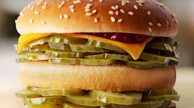 mcdonalds launches mcpickle burger as an april's fools joke.
