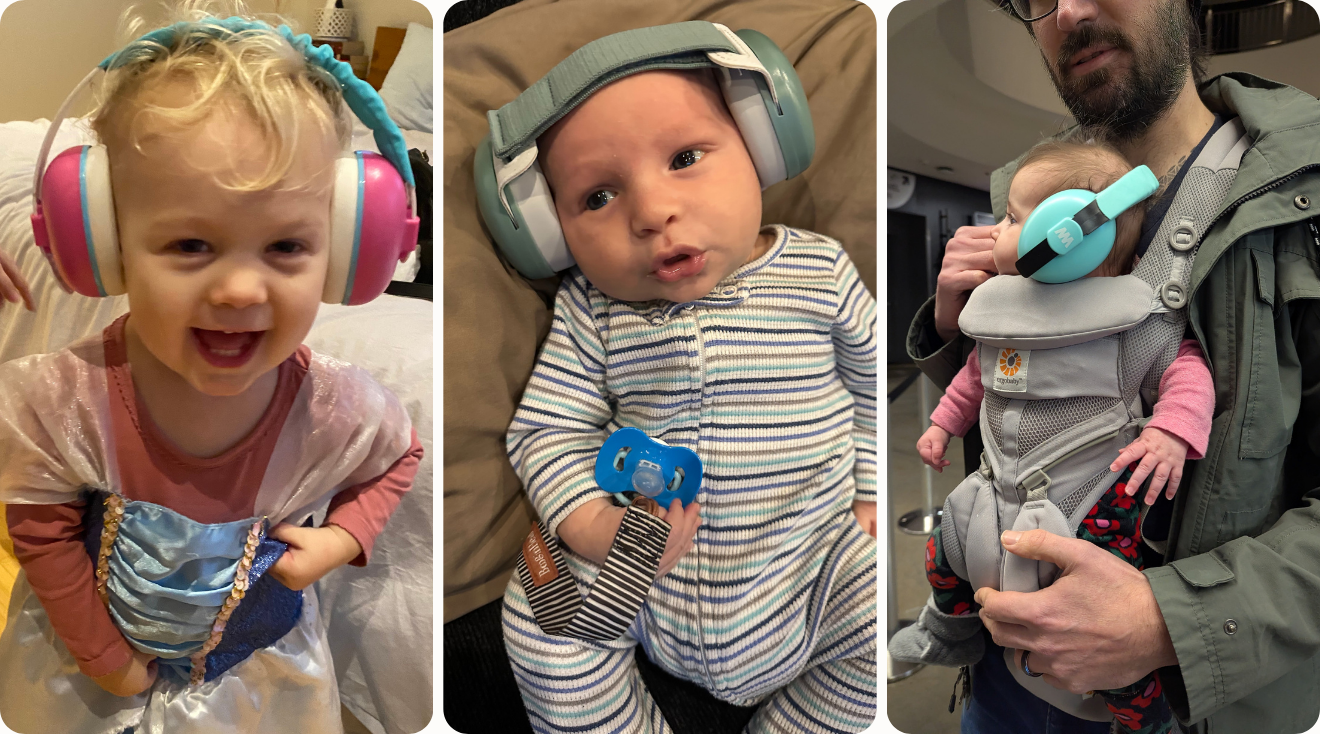 Manunclaims Baby Noise Cancelling Headphones For 0-5 Years, Ideal For