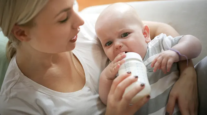 baby unhappy with bottle
