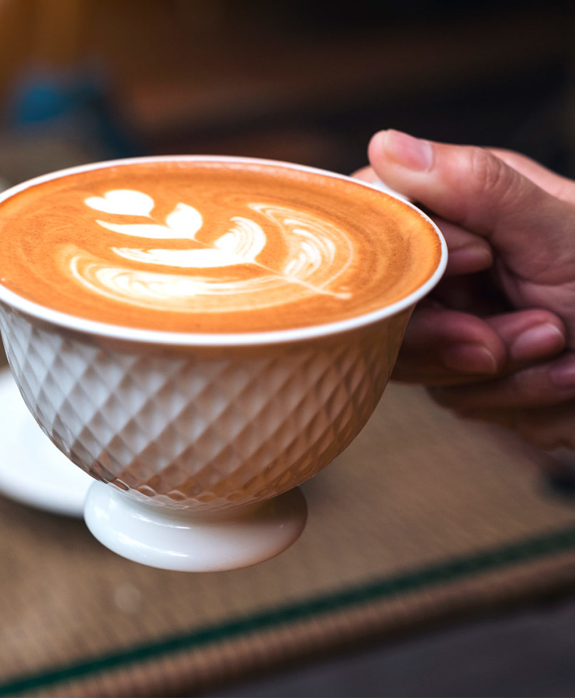 Trying out new cortado glass. Surprised I managed a heart on my