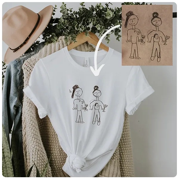 Dearlyourscom Custom Kids Drawing Shirt