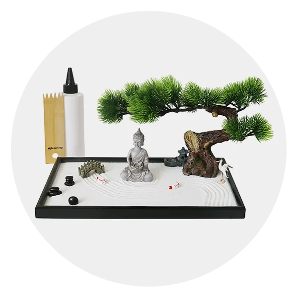 Japanese Tabletop Meditation Zen Garden