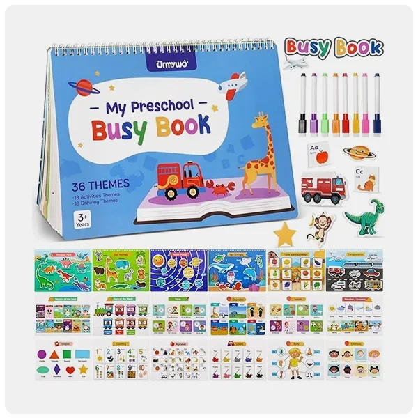 URMYWO Preschool Montessori Busy Book 