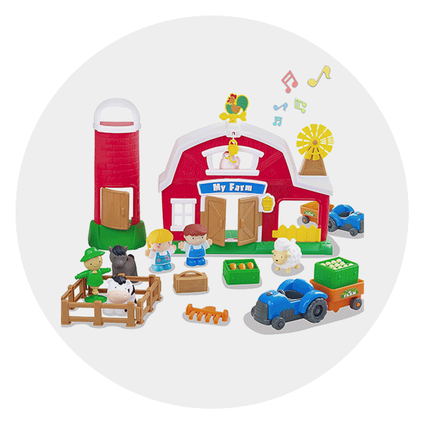 Fisher-Price Little People Farm Toy, Toddler Playset with Smart Stages  Learning Content