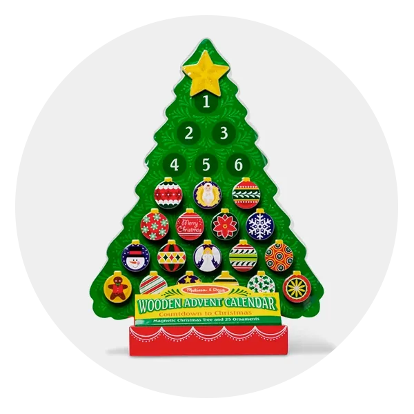 Melissa & Doug Countdown to Christmas Wooden Advent Calendar