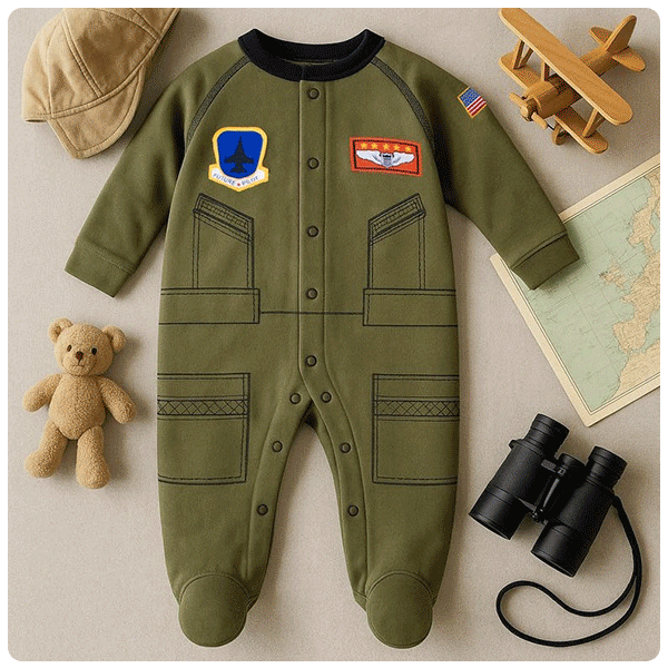 TrooperClothingStore Baby Flight Suit Crawler