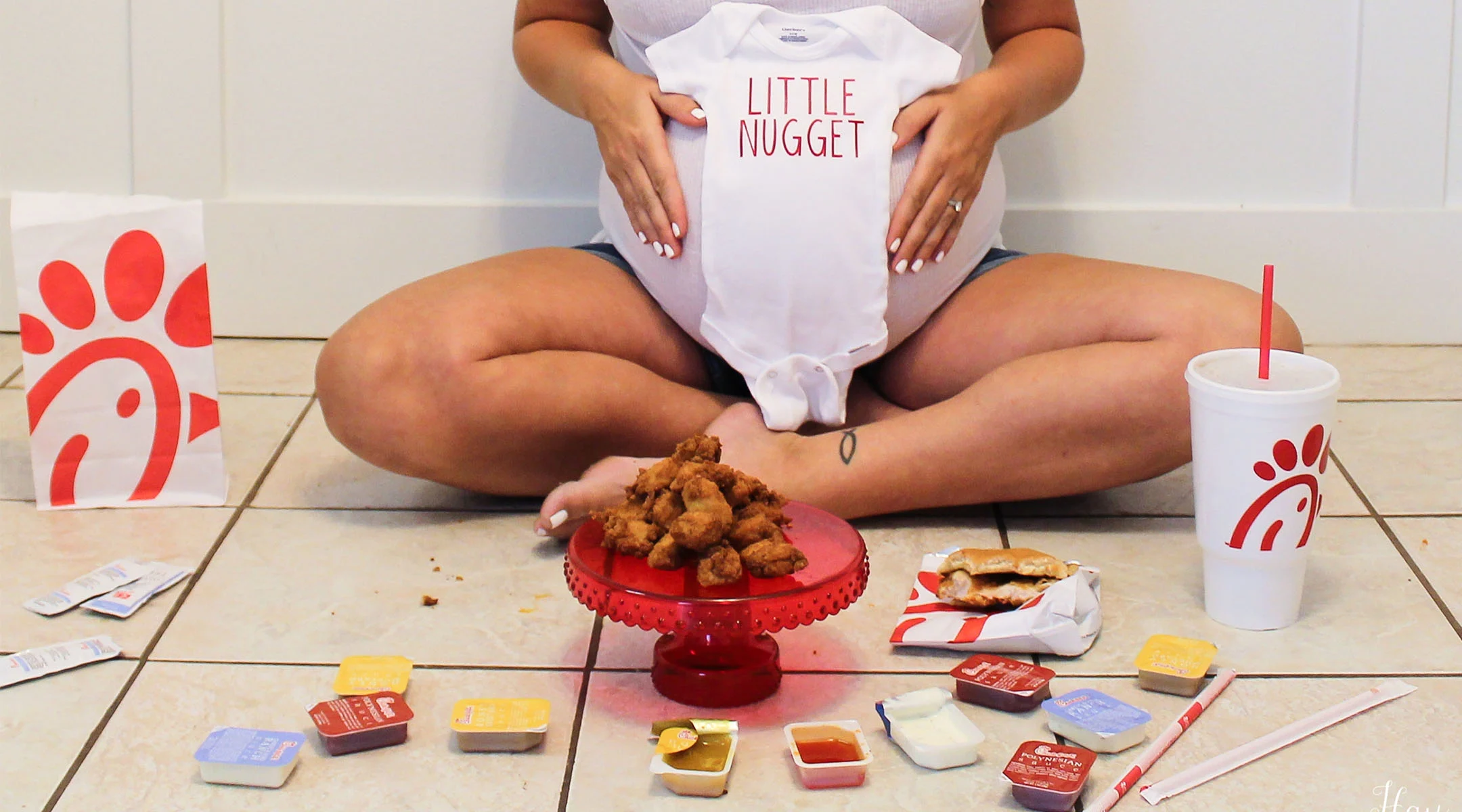 Chick-fil-A maternity shoot