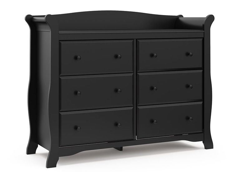 black baby changing table dresser