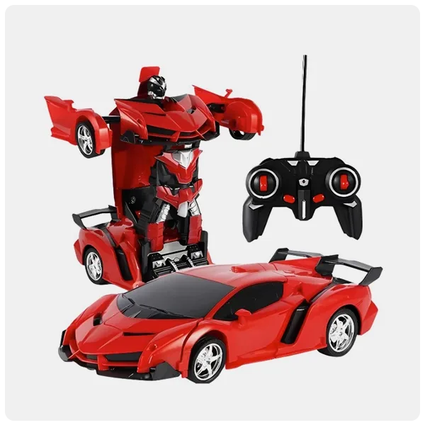 SpeedBot Lightning-Fast RC Car with Epic Robot Mode 