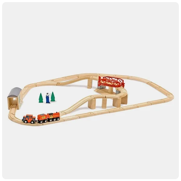 Melissa & Doug Swivel bridge train set