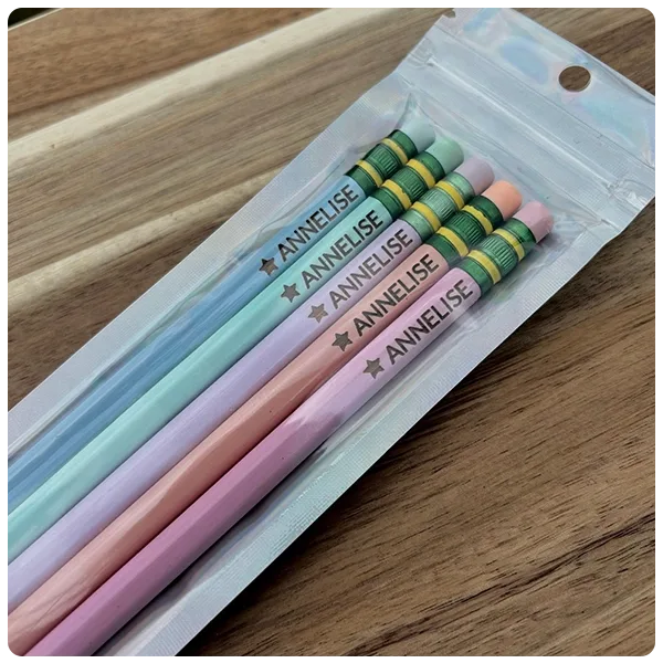 Hannah Joe's Creations Personalized Pastel Pencils