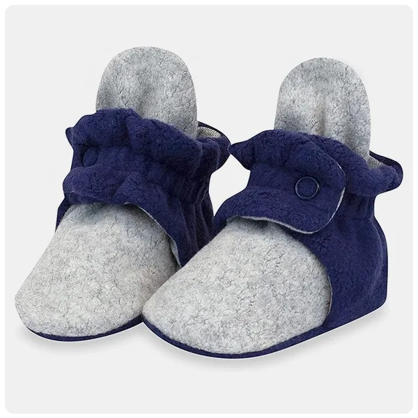 Zutano Cozie Fleece Gripper Baby Booties