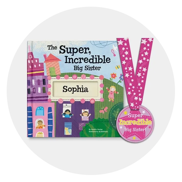 I See Me! “The Super, Incredible Big Sister” Personalized Book with Medal