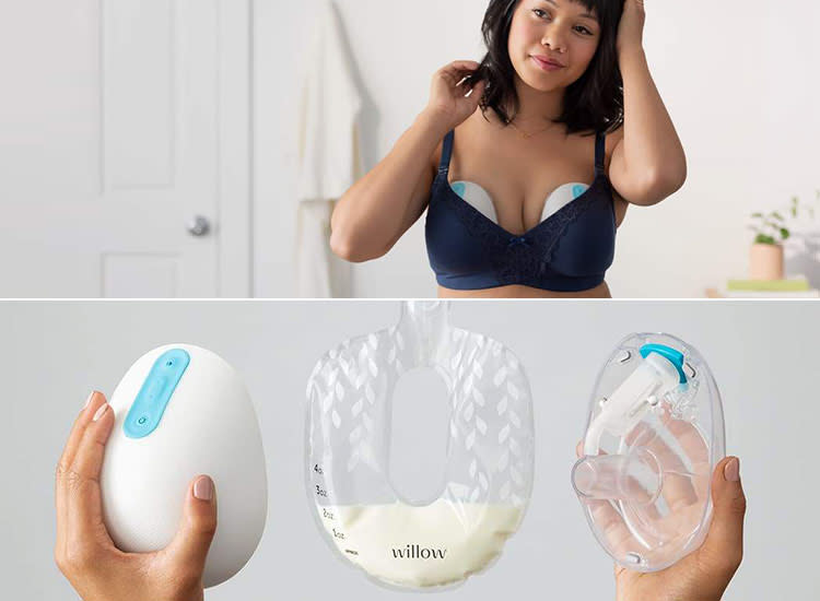 Wearable breast pump