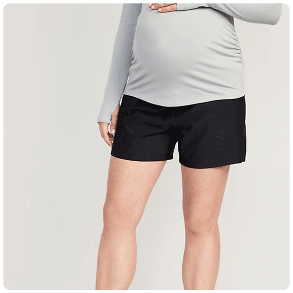Old Navy Maternity Rollover-Waist PowerSoft Shorts