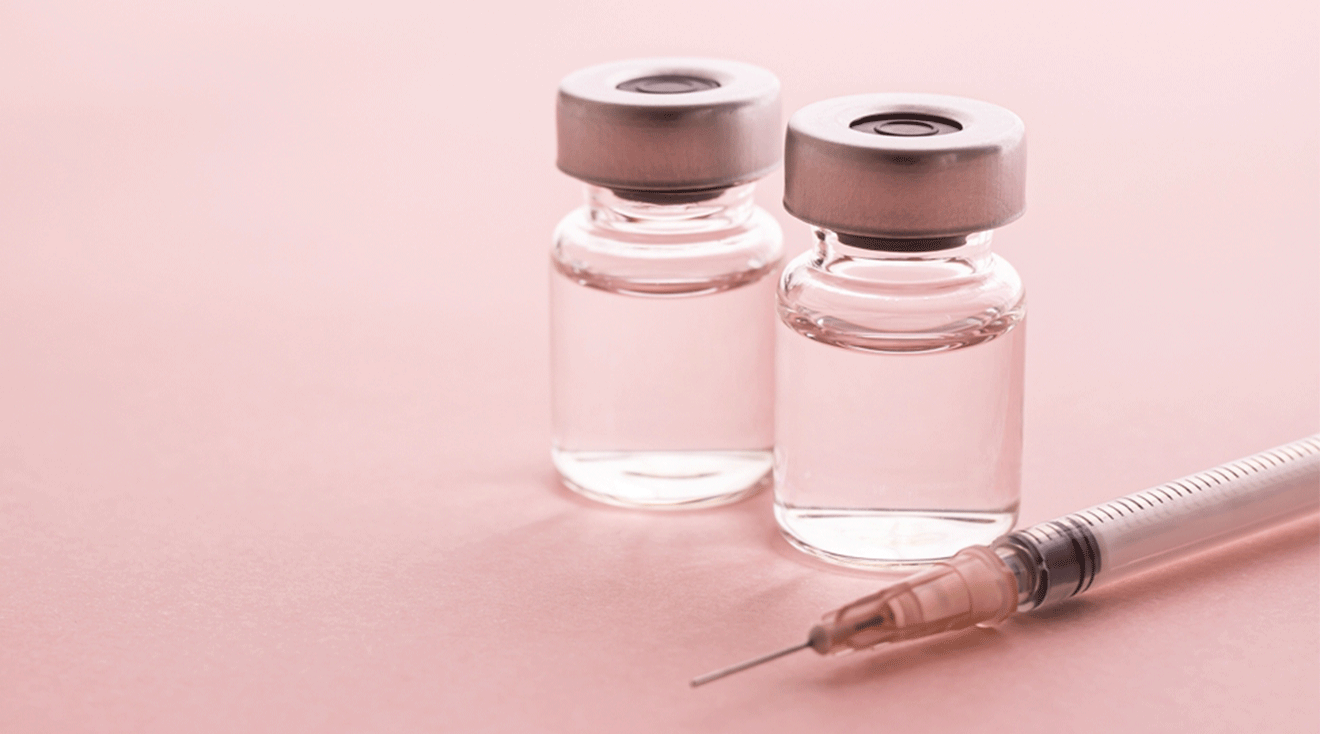 botox vials and needle