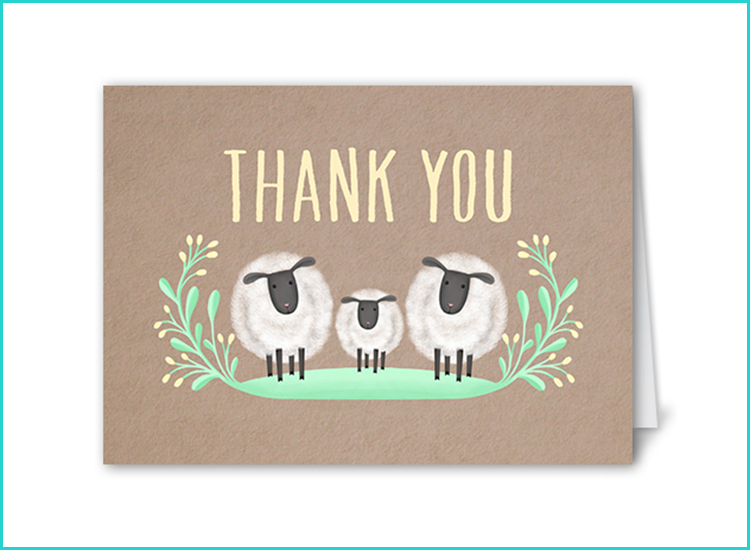 thank you note etiquette baby shower