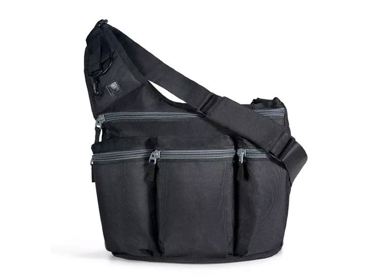 mens black diaper bag