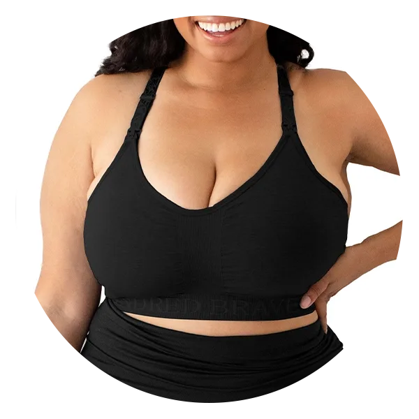  Kindred Bravely Simply Sublime Busty Seamless Nursing Bra  For F, G, H, I Cup Wireless Maternity Bra