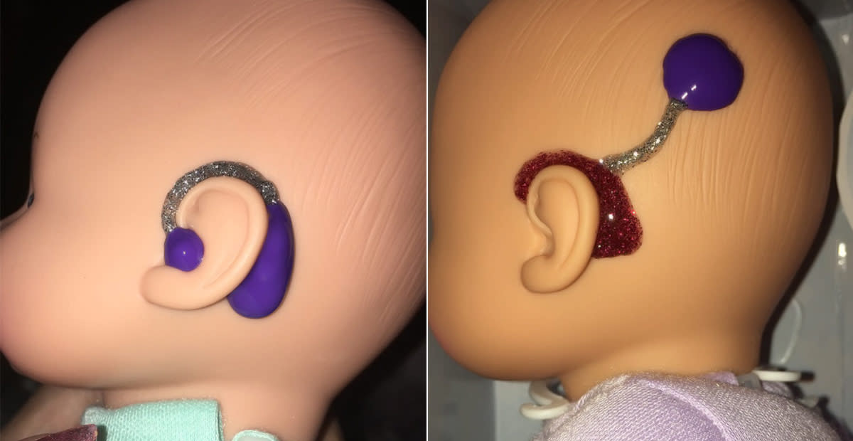 Teacher Paints Hearing Devices on Dolls for Hard of Hearing Kids Teacher Paints Hearing Devices on Dolls for Hard of Hearing Kids