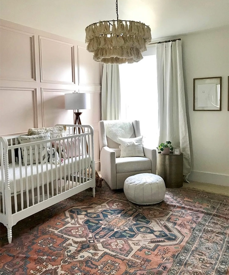 Baby girl nursery rug sale