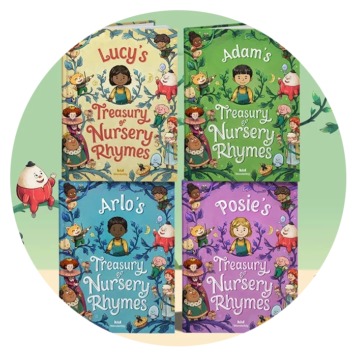 Wonderbly Your Treasury of Nursery Rhymes Gift for 1 Year Old