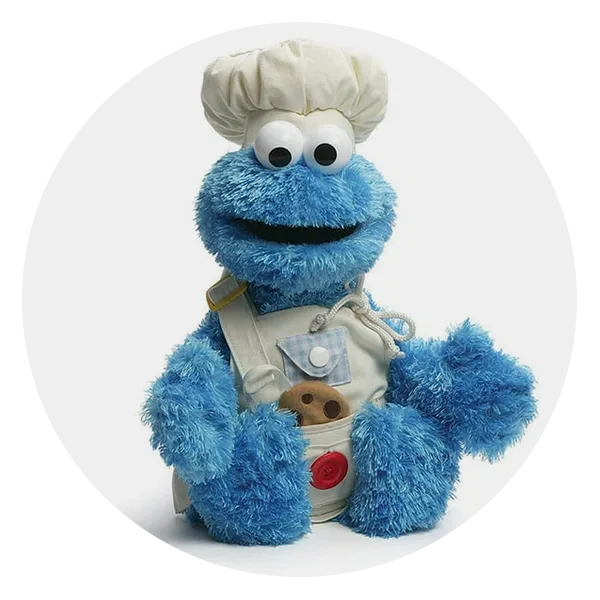 Sesame Street Mini Plush Cookie Monster Doll: 10-inch Cookie Monster Toy  for Toddlers and Preschoolers, Toy for 1 Year Olds and Up - Toys 4 U