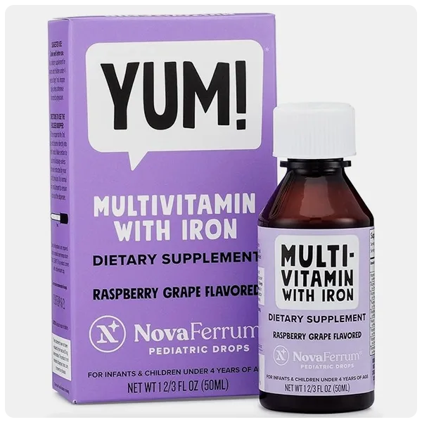 NovaFerrum Multivitamin with Iron Supplement for Infants and Toddlers 50 mL