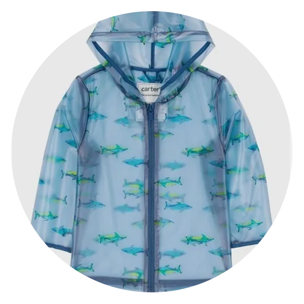 Carter’s Toddler Transparent Shark Rain Jacket