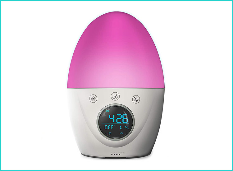 bedroom girls pink heart alarm clock not ticking with night light for children Vorcool double bell alarm clock 