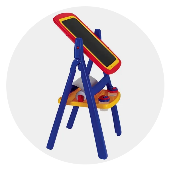 Ealing Kids Wooden Easel Double-Sided Adjustable Standing Easel