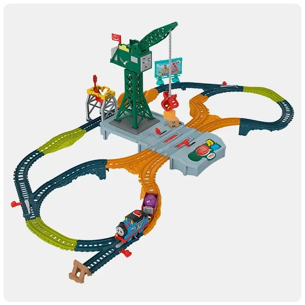Thomas & Friends Talking Cranky Delivery Train Set with Songs Sounds & Phrases for Kids