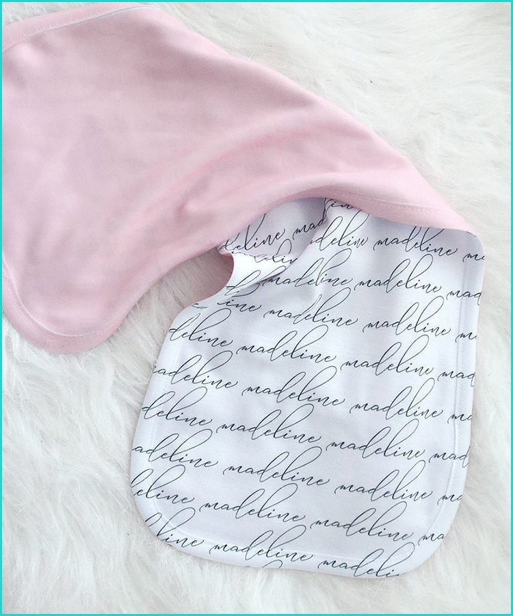 personalized baby burp cloths