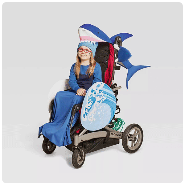 Hyde and EEK! Kids' Adaptive Shark Halloween Costume Kit