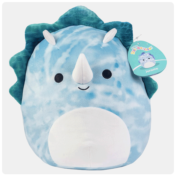 Squishmallows Jerome the Blue Triceratops