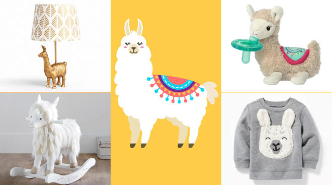 Llama Nursery Decal, Girl's Llama Themed Nursery Design