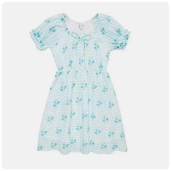 Ivy City Co Mini Jessie Dress in Bloom Gingham