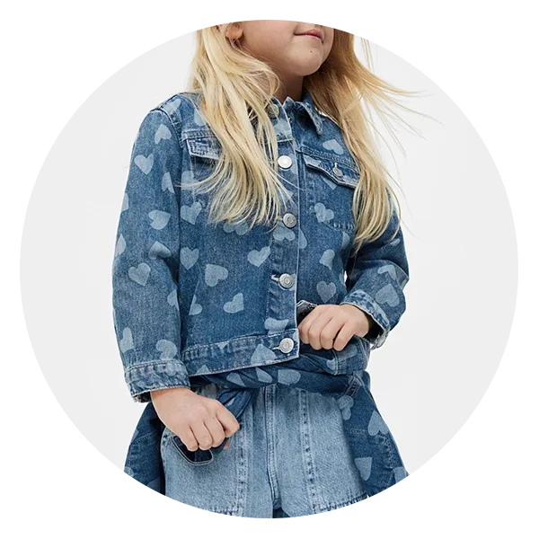 H&M Hearts Denim Jacket