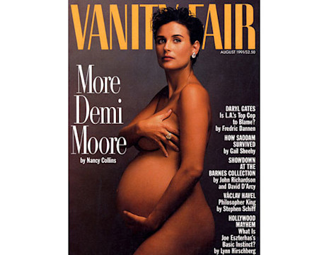 Pregnant Celebrities on Magazine Covers